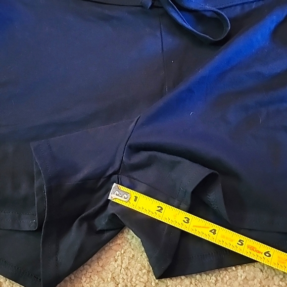 Womens Black Athletic Cotton Summer Knit Shorts Sleep Wear Medium - Picture 5 of 6